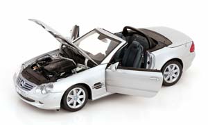 MERCEDES SL-KLASSE WITH WORKABLE HARDTOP AND LEATHER UPHOLSTERY 2001 SILVER — фото 5