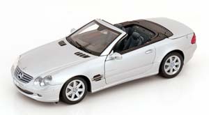 MERCEDES SL-KLASSE WITH WORKABLE HARDTOP AND LEATHER UPHOLSTERY 2001 SILVER — фото 1