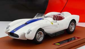 FERRARI 250TR TESTAROSSA SPIDER (1957) - CON VETRINA - WITH SHOWCASE, WHITE BLUE