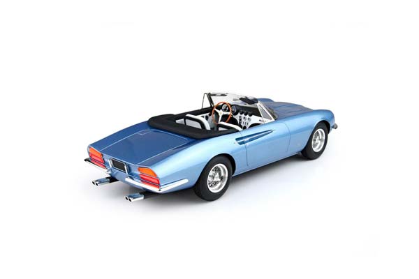 FERRARI 365 CALIFORNIA GENEVE MOTOR SHOW 1966 S/N 08347 METALLIC LIGHT BLUE / ФЕРРАРИ 365 КАЛИФОРНИА ГЕНЕВЕ МОТОР СХОВ 1966 С № 08347 1:18 ГОЛУБОЙ — фото 6