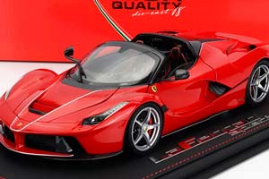 FERRARI LAFERRARI APERTA SPIDER (2016) - CON VETRINA - WITH SHOWCASE, ROSSO CORSA 322 - RED — фото 1