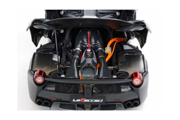 FERRARI LAFERRARI 2012 OPEN DIECAST - SPECIAL PACK MATT BLACK DISPLAY CASE INCLUDED / ФЕРРАРИ ЛАФЕРРАРИ 2012 ОПЕН 1:18 ЧЕРНЫЙ — фото 5