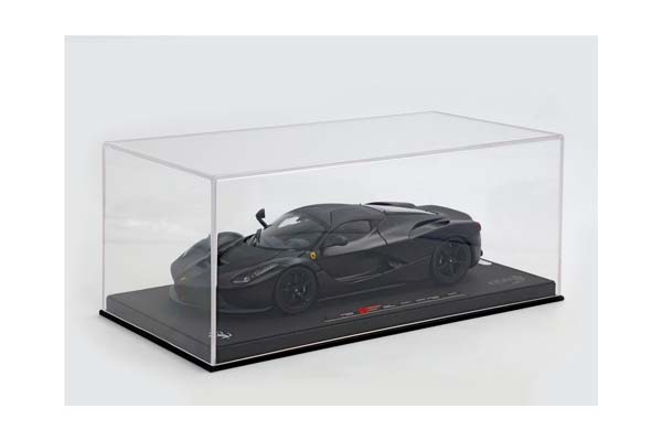 FERRARI LAFERRARI 2012 OPEN DIECAST - SPECIAL PACK MATT BLACK DISPLAY CASE INCLUDED / ФЕРРАРИ ЛАФЕРРАРИ 2012 ОПЕН 1:18 ЧЕРНЫЙ — фото 9