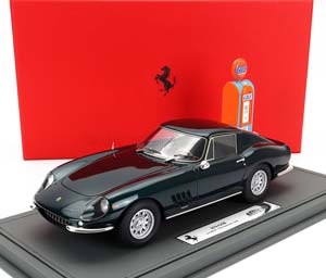 FERRARI 275 GTB S/N 08359 COUPE WITH (1966) - CON POMPA DI BENZINA - WITH GULF FUEL PUMP - PERSONAL CAR CLINT EASTWOOD - CON VETRINA - WITH SHOWCASE, GREEN MET