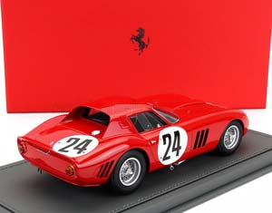 FERRARI 250 GTO/64 COUPE TEAM ECURIE NATIONALE BELGE #24 5TH 24H LE MANS (1964) LUCIEN BIANCHI - JEAN (BEURLYS) BLATON - CON VETRINA - WITH SHOWCASE, RED — фото 2
