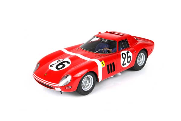 FERRARI 250 GTO 24 H LE MANS 1964 S/N 5571 GT CAR N. 26 HUGUS - ROSINSKI / ФЕРРАРИ 250 ГТО 24 Х ЛЕ-МАН 1964 С № 1:18 — фото 3