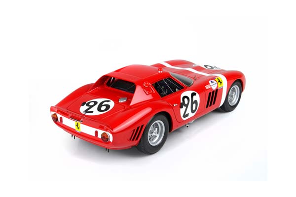 FERRARI 250 GTO 24 H LE MANS 1964 S/N 5571 GT CAR N. 26 HUGUS - ROSINSKI / ФЕРРАРИ 250 ГТО 24 Х ЛЕ-МАН 1964 С № 1:18 — фото 4
