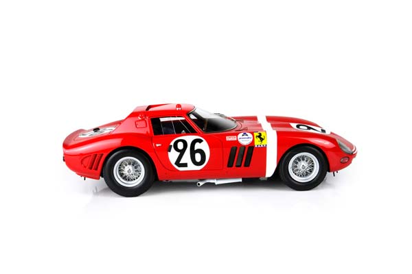 FERRARI 250 GTO 24 H LE MANS 1964 S/N 5571 GT CAR N. 26 HUGUS - ROSINSKI / ФЕРРАРИ 250 ГТО 24 Х ЛЕ-МАН 1964 С № 1:18 — фото 5