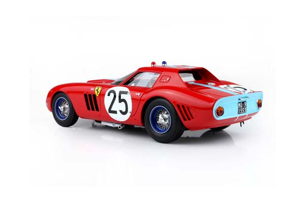 FERRARI 250 GTO 24 H LE MANS 1964 S/N 4399 GT CAR N. 25 IRELAND - MAGGS-WHEELS IN BLUE COLOR / ФЕРРАРИ 250 ГТО 24 Х ЛЕ-МАН 1964 С № 1:18 СИНИЙ — фото 6