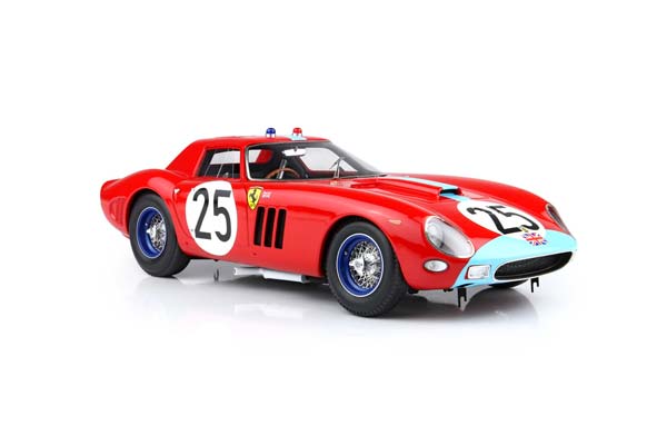 FERRARI 250 GTO 24 H LE MANS 1964 S/N 4399 GT CAR N. 25 IRELAND - MAGGS-WHEELS IN BLUE COLOR / ФЕРРАРИ 250 ГТО 24 Х ЛЕ-МАН 1964 С № 1:18 СИНИЙ — фото 8