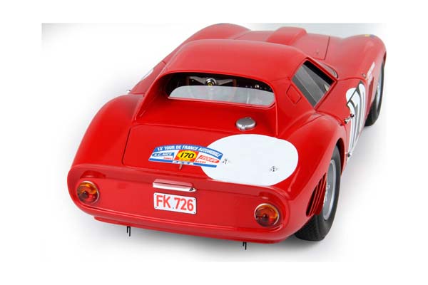 FERRARI 250 GTO TOUR DE FRANCE 1964 CAR N. 170 A. SOISBAULT . MONTAIGU - N. ROURE / ФЕРРАРИ 250 ГТО ТУР ДЕ ФРАНС 1964 АВТОМОБИЛЬ № 170 1:18 — фото 4