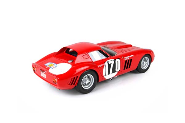 FERRARI 250 GTO TOUR DE FRANCE 1964 CAR N. 170 A. SOISBAULT . MONTAIGU - N. ROURE / ФЕРРАРИ 250 ГТО ТУР ДЕ ФРАНС 1964 АВТОМОБИЛЬ № 170 1:18 — фото 5