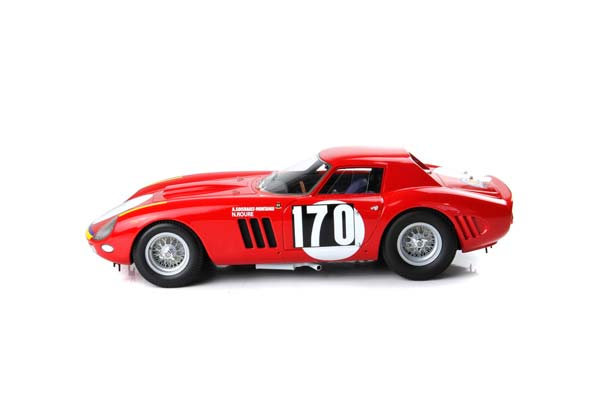 FERRARI 250 GTO TOUR DE FRANCE 1964 CAR N. 170 A. SOISBAULT . MONTAIGU - N. ROURE / ФЕРРАРИ 250 ГТО ТУР ДЕ ФРАНС 1964 АВТОМОБИЛЬ № 170 1:18 — фото 6