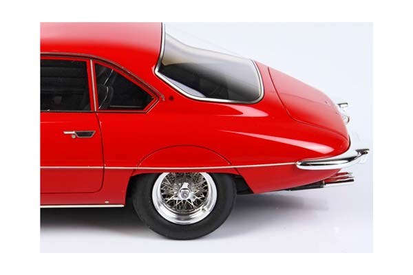 FERRARI 400 SUPERAMERICA COUPE SERIE 1 1961 RED / ФЕРРАРИ 400 СУПЕРАМЕРИКА КУПЕ СЕРИЕ 1 1961 1:18 КРАСНЫЙ — фото 9