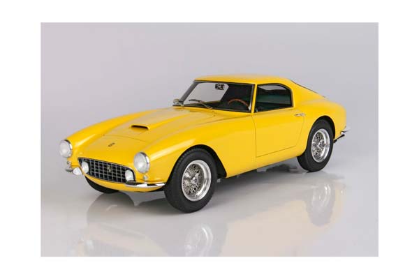 FERRARI 250 GT BERLINETTA PASSO CORTO YELLOW MODENA / ФЕРРАРИ 250 ГТ БЕРЛИНЕТТА ПАССО КОРТО 1:18 ЖЕЛТЫЙ — фото 3