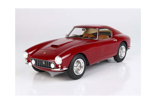 FERRARI 250 GT BERLINETTA PASSO CORTO DARK RED CRAYON / ФЕРРАРИ 250 ГТ БЕРЛИНЕТТА ПАССО КОРТО ДАРК КРАИОН 1:18 КРАСНЫЙ — фото 3
