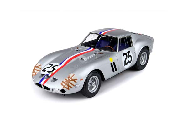 FERRARI 250 GTO 24 H LE MANS 1963 CAR N 25 ELDE - PIERRE DUMAY / ФЕРРАРИ 250 ГТО 24 Х ЛЕ-МАН 1963 АВТОМОБИЛЬ № 1:18 — фото 3