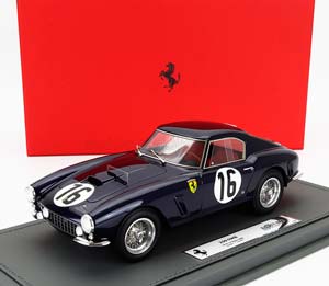 FERRARI 250GT SWB 30.L V12 TEAM F.TAVANO #16 24H LE MANS (1960) FERNAND TAVANO - PIERRE DUMAY (LOUSTEL) - CON VETRINA - WITH SHOWCASE, BLUE