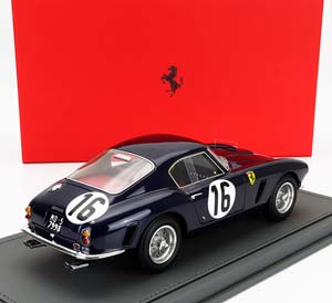 FERRARI 250GT SWB 30.L V12 TEAM F.TAVANO #16 24H LE MANS (1960) FERNAND TAVANO - PIERRE DUMAY (LOUSTEL) - CON VETRINA - WITH SHOWCASE, BLUE — фото 2