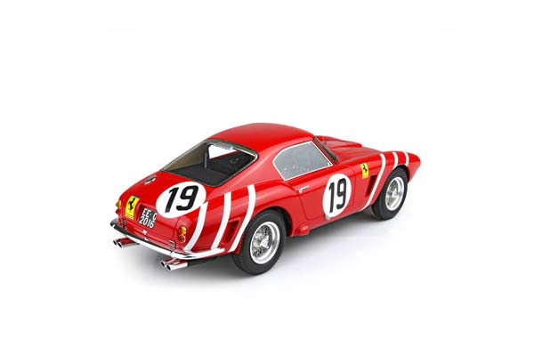 FERRARI 250 SWB 24H LE MANS 1960 CAR N. 19 HUGUS - PABST / ФЕРРАРИ 250 СВБ 24Х ЛЕ-МАН 1960 АВТОМОБИЛЬ № 19 1:18 — фото 4