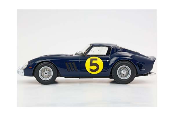 FERRARI 250 GTO 1962 S/N 3589 RACE NUMBER 5 TOURIST TROPHY GOODWOOD - MICHAEL PARKES / ФЕРРАРИ 250 ГТО 1962 С № 3589 ГОНОЧНЫЙ № 5 1:18 — фото 3