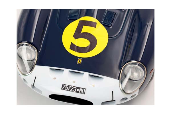 FERRARI 250 GTO 1962 S/N 3589 RACE NUMBER 5 TOURIST TROPHY GOODWOOD - MICHAEL PARKES / ФЕРРАРИ 250 ГТО 1962 С № 3589 ГОНОЧНЫЙ № 5 1:18 — фото 6
