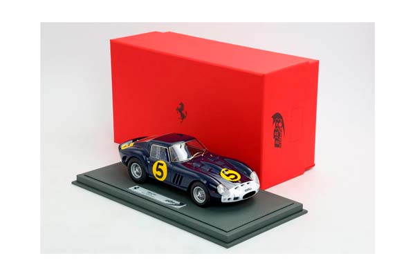 FERRARI 250 GTO 1962 S/N 3589 RACE NUMBER 5 TOURIST TROPHY GOODWOOD - MICHAEL PARKES / ФЕРРАРИ 250 ГТО 1962 С № 3589 ГОНОЧНЫЙ № 5 1:18 — фото 7