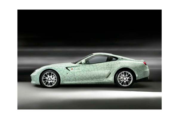 FERRARI 599 GTB FIORANO ART CAR LIMITED EDITION CRACKED PORCELAIN / ФЕРРАРИ 599 ГТБ АРТ КАР ЛИМИТИРОВАННАЯ СЕРИЯ КРАККЕД ПОРКЕЛАИН 1:18