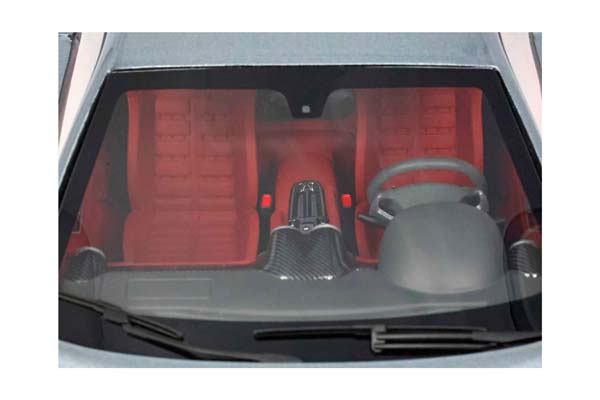 FERRARI 599 GTB FIORANO 2006 AUTOMATIC GEAR - MADE IN ITALY TITANIUM GREY BORDEAUX INTERIOR / ФЕРРАРИ 599 ГТБ 2006 АВТОМАТ 1:18 БОРДОВЫЙ — фото 6