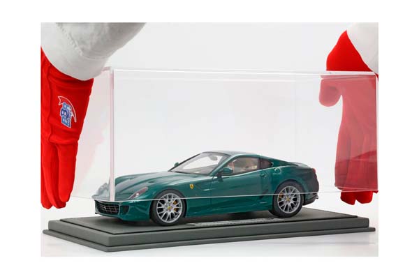 FERRARI 599 GTB FIORANO 2006 TAILOR MADE - MADE IN ITALY ONE OFF VERDE PINO - GREEN AND CREAM INTERIOR / ФЕРРАРИ 599 ГТБ 2006 ТАИЛОР МАДЕ 1:18 ЗЕЛЕНЫЙ — фото 3