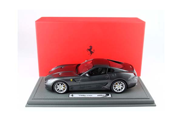 FERRARI 599 GTB FIORANO 2006 MANUAL GEAR - MADE IN ITALY SILVERSTONE GREY / ФЕРРАРИ 599 ГТБ 2006 МЕХАНИКА 1:18 СЕРЫЙ — фото 8
