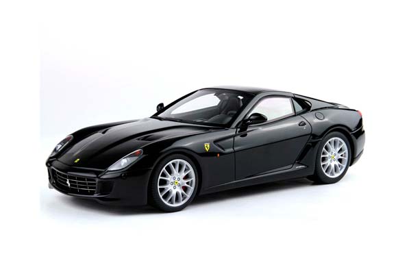 FERRARI 599 GTB FIORANO 2006 MANUAL GEAR - MADE IN ITALY DS BLACK / ФЕРРАРИ 599 ГТБ 2006 МЕХАНИКА 1:18 ЧЕРНЫЙ — фото 3