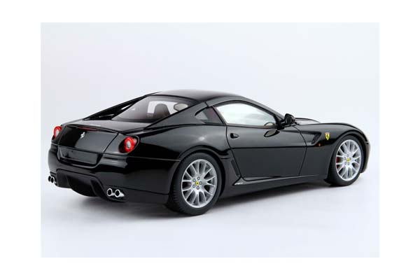 FERRARI 599 GTB FIORANO 2006 MANUAL GEAR - MADE IN ITALY DS BLACK / ФЕРРАРИ 599 ГТБ 2006 МЕХАНИКА 1:18 ЧЕРНЫЙ — фото 4