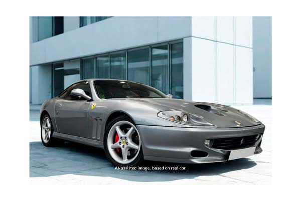 FERRARI 550 MARANELLO 1996 - MADE IN ITALY GRIGIO TITANIO - CHARCOAL SEATS - SILVER RIMS / ФЕРРАРИ 550 МАРАНЕЛЛО 1996 1:18 СЕРЕБРИСТЫЙ