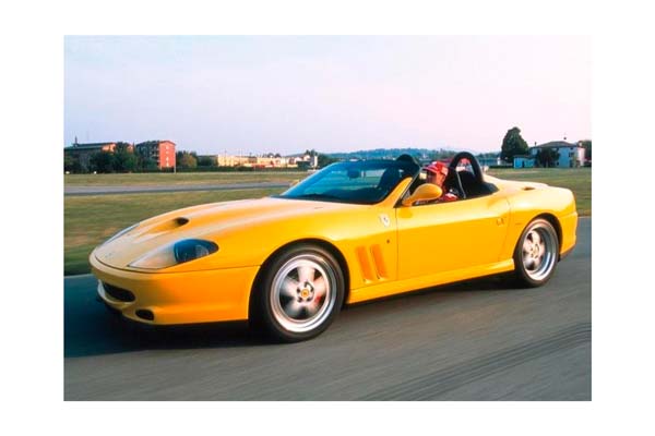FERRARI 550 BARCHETTA 2000 - MADE IN ITALY GIALLO MODENA - BLACK INTERIOR / ФЕРРАРИ 550 БАРКХЕТТА 2000 1:18 ЖЕЛТЫЙ
