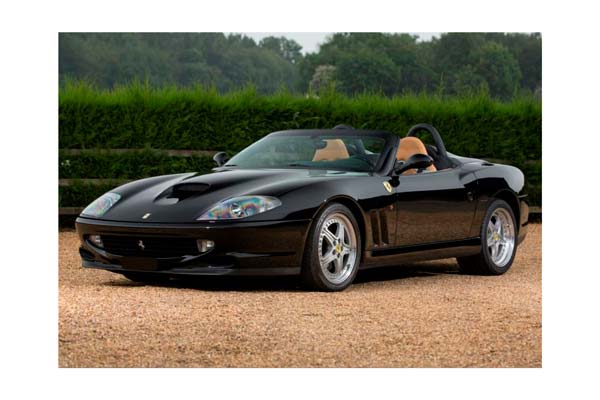 FERRARI 550 BARCHETTA 2000 - MADE IN ITALY NERO DS - BEIGE INTERIOR / ФЕРРАРИ 550 БАРКХЕТТА 2000 1:18 ЧЕРНЫЙ