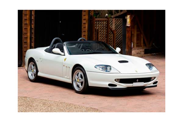 FERRARI 550 BARCHETTA 2000 - MADE IN ITALY BIANCO AVUS - BLACK INTERIOR / ФЕРРАРИ 550 БАРКХЕТТА 2000 1:18 БЕЛЫЙ