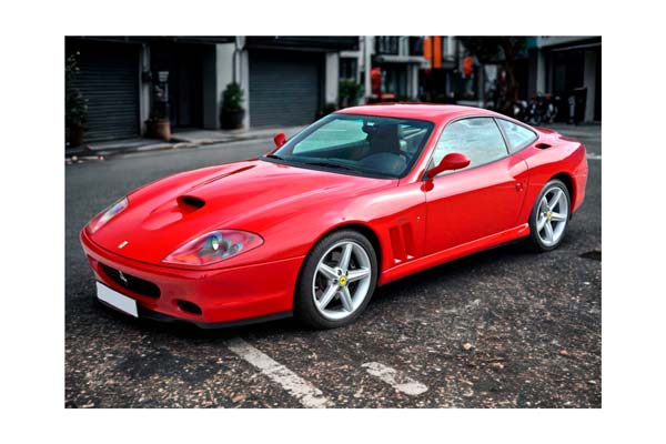FERRARI 575M MARANELLO 2002 - MADE IN ITALY ROSSO CORSA - BLACK INTERIOR / ФЕРРАРИ 575М МАРАНЕЛЛО 2002 1:18 КРАСНЫЙ