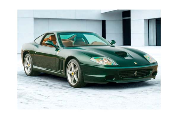 FERRARI 575M MARANELLO 2002 - MADE IN ITALY VERDE ZELTWEG - CUOIO INTERIOR / ФЕРРАРИ 575М МАРАНЕЛЛО 2002 1:18 ЗЕЛЕНЫЙ