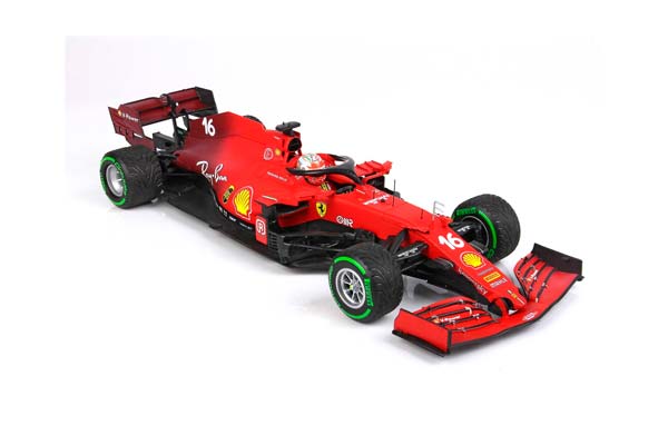 FERRARI SF21 GRAN PREMIO DEL MADE IN ITALY E DELL EMILIA ROMAGNA C. LECLERC CAR N. 16 GREEN INTERMEDIATE TIRES / ФЕРРАРИ СФ21 ГРАН ПРЕМИО ДЕЛ Е ДЕЛЛ ЕМИЛИА РОМАГНА К 1:18 ЗЕЛЕНЫЙ — фото 5