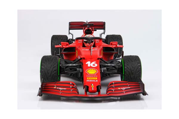FERRARI SF21 GRAN PREMIO DEL MADE IN ITALY E DELL EMILIA ROMAGNA C. LECLERC CAR N.16 GREEN INTERMEDIATE TIRES / ФЕРРАРИ СФ21 ГРАН ПРЕМИО ДЕЛ Е ДЕЛЛ ЕМИЛИА РОМАГНА К 1:18 ЗЕЛЕНЫЙ — фото 3