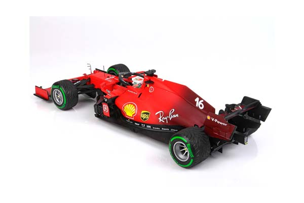FERRARI SF21 GRAN PREMIO DEL MADE IN ITALY E DELL EMILIA ROMAGNA C. LECLERC CAR N.16 GREEN INTERMEDIATE TIRES / ФЕРРАРИ СФ21 ГРАН ПРЕМИО ДЕЛ Е ДЕЛЛ ЕМИЛИА РОМАГНА К 1:18 ЗЕЛЕНЫЙ — фото 6