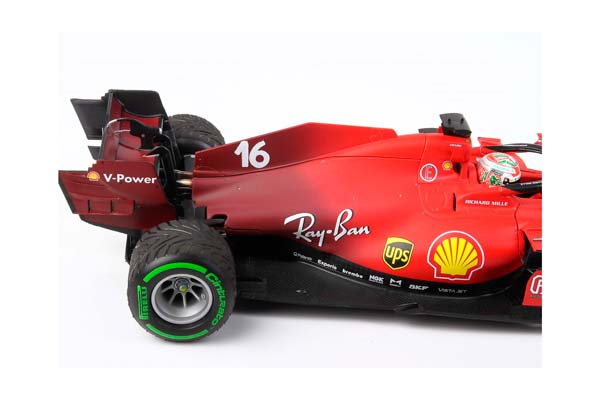 FERRARI SF21 GRAN PREMIO DEL MADE IN ITALY E DELL EMILIA ROMAGNA C. LECLERC CAR N.16 GREEN INTERMEDIATE TIRES / ФЕРРАРИ СФ21 ГРАН ПРЕМИО ДЕЛ Е ДЕЛЛ ЕМИЛИА РОМАГНА К 1:18 ЗЕЛЕНЫЙ — фото 7