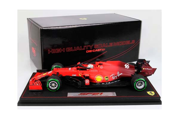 FERRARI SF21 GRAN PREMIO DEL MADE IN ITALY E DELL EMILIA ROMAGNA C. LECLERC CAR N.16 GREEN INTERMEDIATE TIRES / ФЕРРАРИ СФ21 ГРАН ПРЕМИО ДЕЛ Е ДЕЛЛ ЕМИЛИА РОМАГНА К 1:18 ЗЕЛЕНЫЙ — фото 10