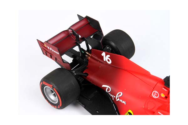 FERRARI SF21 GRAN PREMIO DEL MADE IN ITALY E DELL EMILIA ROMAGNA C. LECLERC CAR N. 16 RED SOFT TIRES / ФЕРРАРИ СФ21 ГРАН ПРЕМИО ДЕЛ Е ДЕЛЛ ЕМИЛИА РОМАГНА К 1:18 КРАСНЫЙ — фото 5