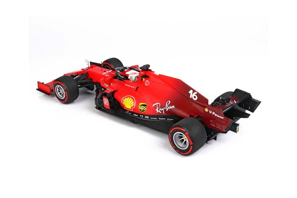 FERRARI SF21 GRAN PREMIO DEL MADE IN ITALY E DELL EMILIA ROMAGNA C. LECLERC CAR N. 16 RED SOFT TIRES / ФЕРРАРИ СФ21 ГРАН ПРЕМИО ДЕЛ Е ДЕЛЛ ЕМИЛИА РОМАГНА К 1:18 КРАСНЫЙ — фото 6