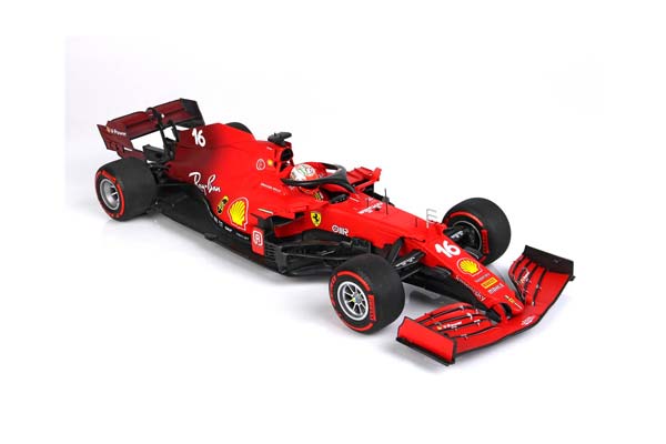 FERRARI SF21 GRAN PREMIO DEL MADE IN ITALY E DELL EMILIA ROMAGNA C. LECLERC CAR N. 16 RED SOFT TIRES / ФЕРРАРИ СФ21 ГРАН ПРЕМИО ДЕЛ Е ДЕЛЛ ЕМИЛИА РОМАГНА К 1:18 КРАСНЫЙ — фото 7