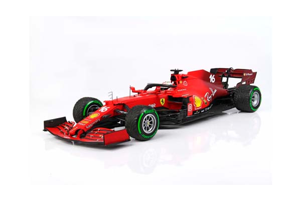 FERRARI SF21 GRAN PREMIO DEL MADE IN ITALY E DELL EMILIA ROMAGNA C. LECLERC CAR N. 16 GREEN INTERMEDIATE TIRES / ФЕРРАРИ СФ21 ГРАН ПРЕМИО ДЕЛ Е ДЕЛЛ ЕМИЛИА РОМАГНА К 1:18 ЗЕЛЕНЫЙ — фото 2