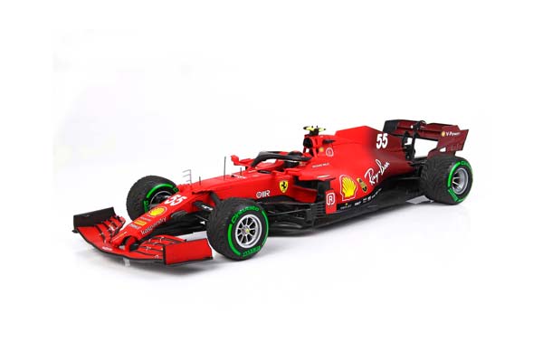 FERRARI SF21 GRAN PREMIO DEL MADE IN ITALY E DELL EMILIA ROMAGNA C. SAINZ CAR N. 55 GREEN INTERMEDIATE TIRES / ФЕРРАРИ СФ21 ГРАН ПРЕМИО ДЕЛ Е ДЕЛЛ ЕМИЛИА РОМАГНА К 1:18 ЗЕЛЕНЫЙ — фото 5
