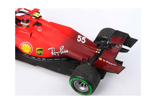 FERRARI SF21 GRAN PREMIO DEL MADE IN ITALY E DELL EMILIA ROMAGNA C. SAINZ CAR N. 55 GREEN INTERMEDIATE TIRES / ФЕРРАРИ СФ21 ГРАН ПРЕМИО ДЕЛ Е ДЕЛЛ ЕМИЛИА РОМАГНА К 1:18 ЗЕЛЕНЫЙ — фото 9